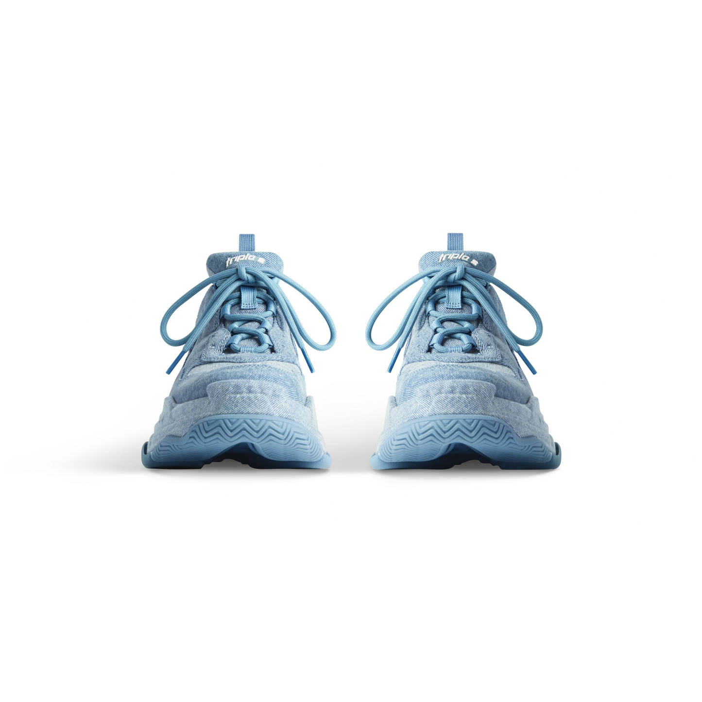 WOMEN'S TRIPLE S SNEAKER DENIM IN BLUE